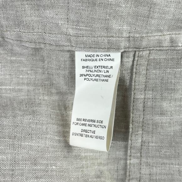 Theory Coltha Coated Linen Lightweight Jacket Size Small - Picture 7 of 10